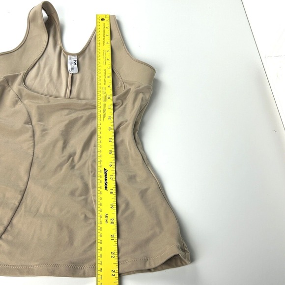 Maidenform Control Shapewear Wear‎ Your Own Bra Open Bust Torsette 1866 Beige XL - Picture 7 of 13